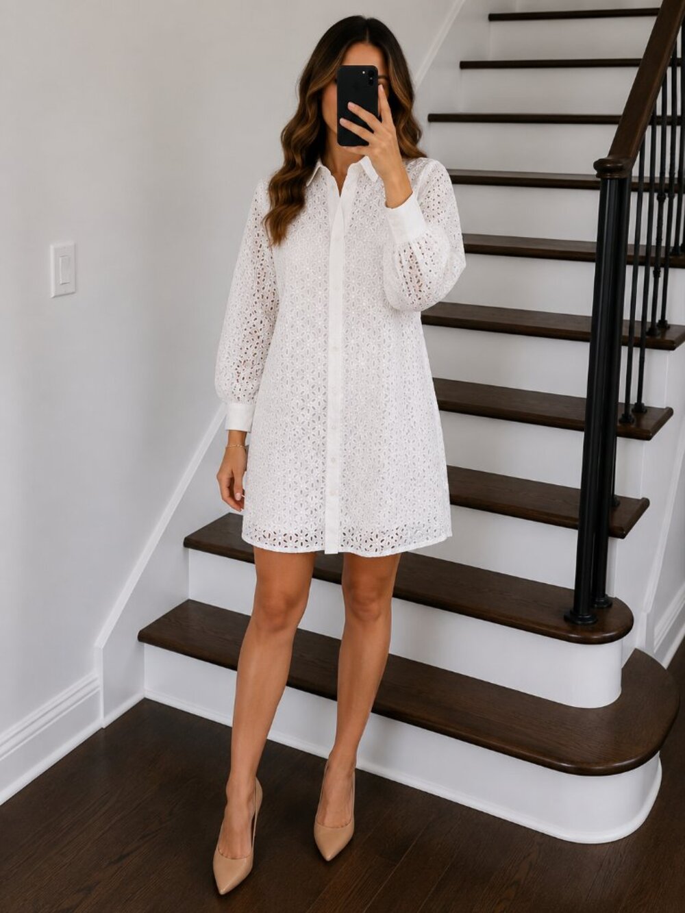 New Mc2 Saint Barth
Women's White Helena Long Shirt Dress or beach cover…